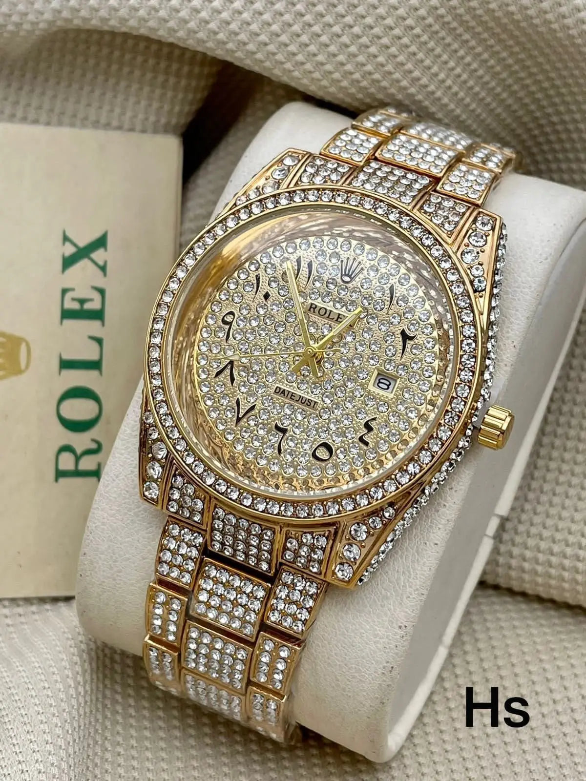 Rolex Arabic Diamond Gold