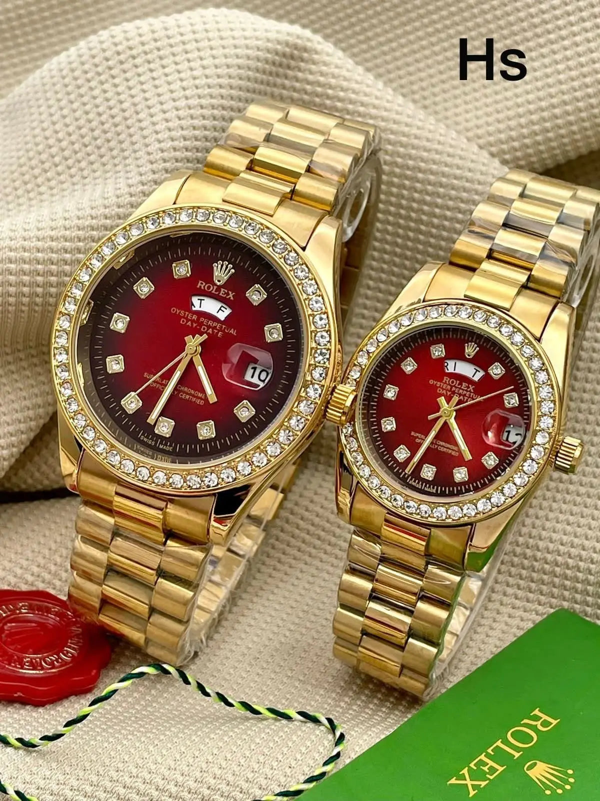 ROLEX OYSTERS Red & Gold