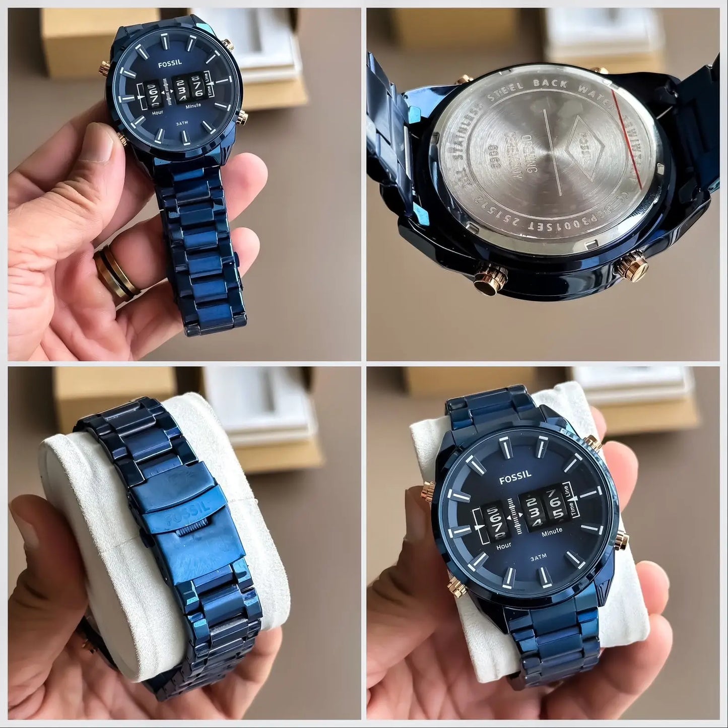 Fossil Drum roller Blue