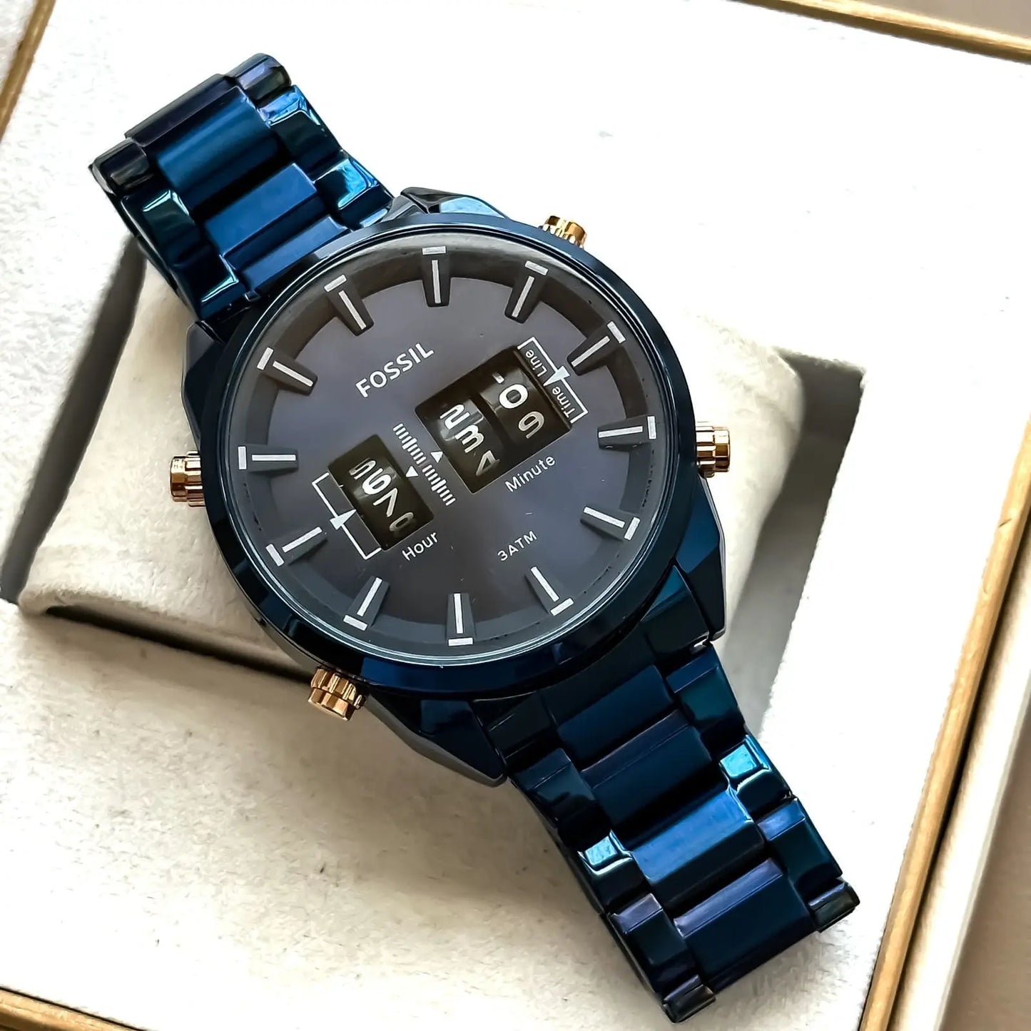 Fossil Drum roller Blue