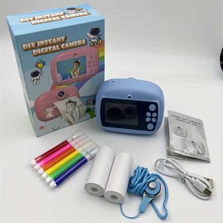 Kids' Instant Photo Printer - Portable Mini Camera with USB Connectivity