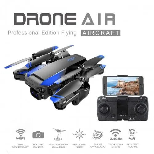 LH-68 Pro Air Professional Drone Wifi Fpv Mavic HD Gimbal Dual 1080p 720p Camera With Remote Control