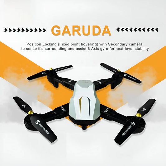 GARUDA Drone 1080 Black | WiFi HD 1080P + 720 P FPV Dual Camera