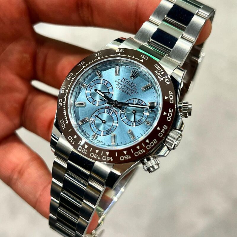 Rolex Daytona Blue Platinum Watch