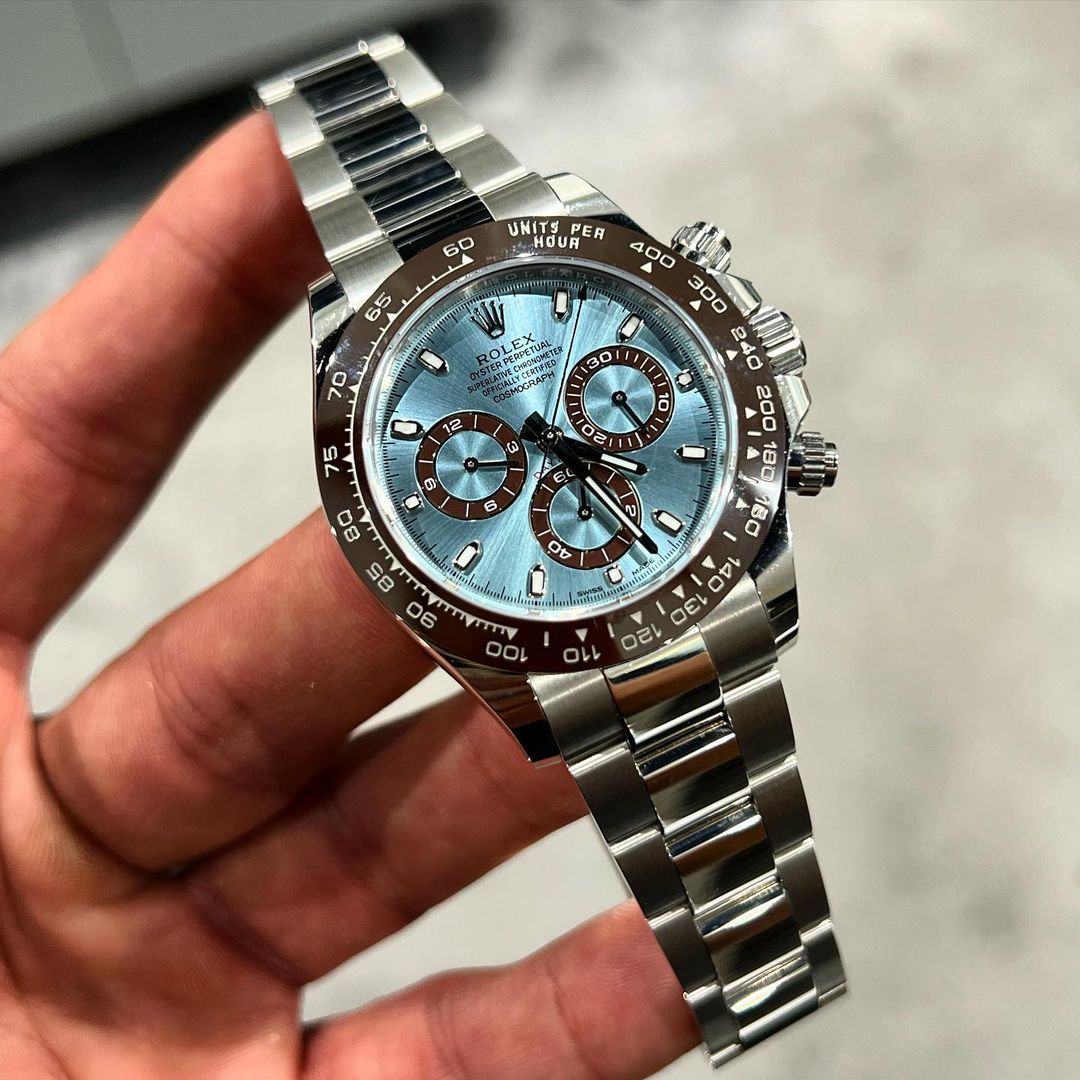 Rolex Daytona Blue Platinum Watch