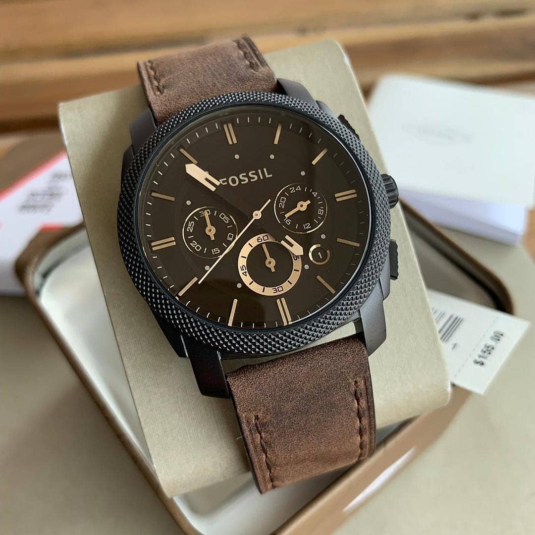 Fossil Leather Classics Watch