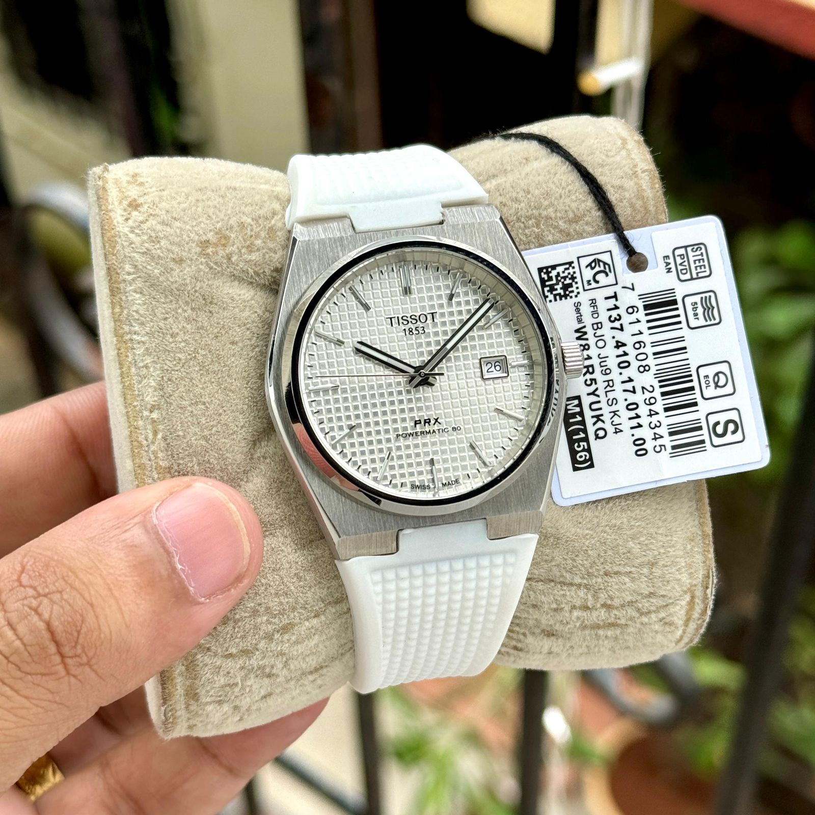 TISSOT PRX WHITE WATCH