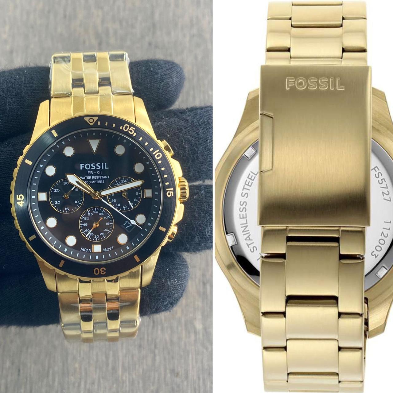 Fossil Golden Chronograph Watch