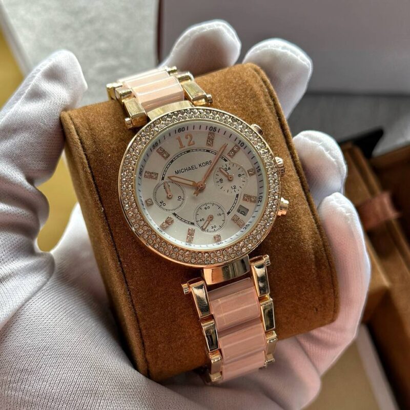 Michael Kors Luxury Watch MK7405 White & Gold