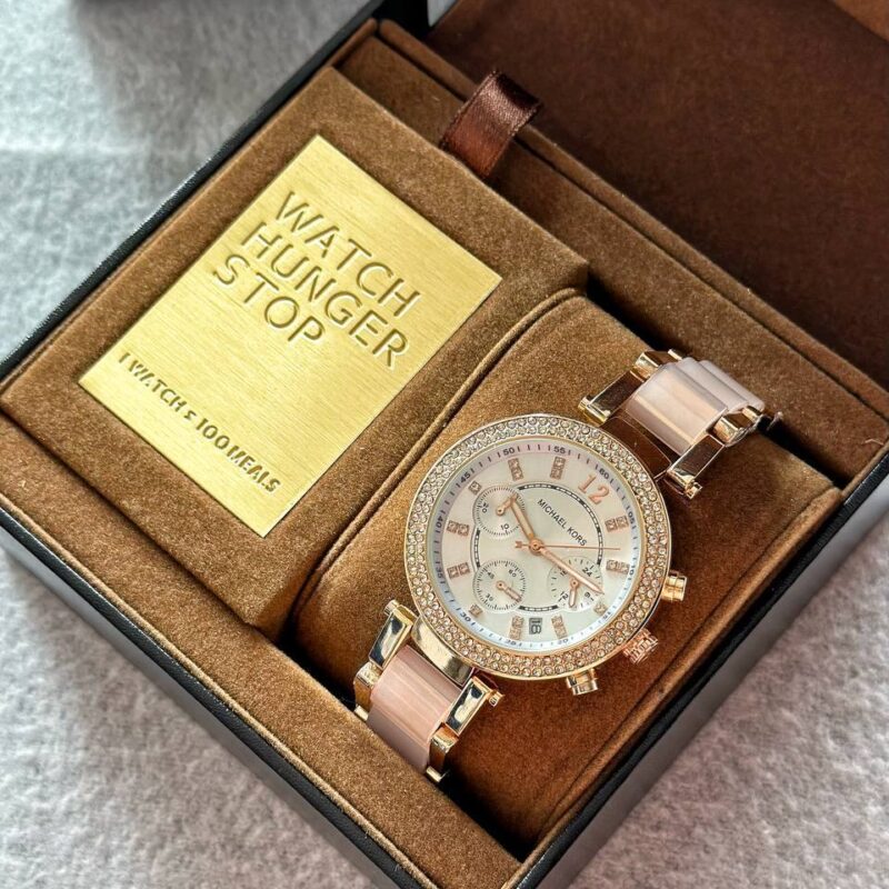 Michael Kors Luxury Watch MK7405 White & Gold