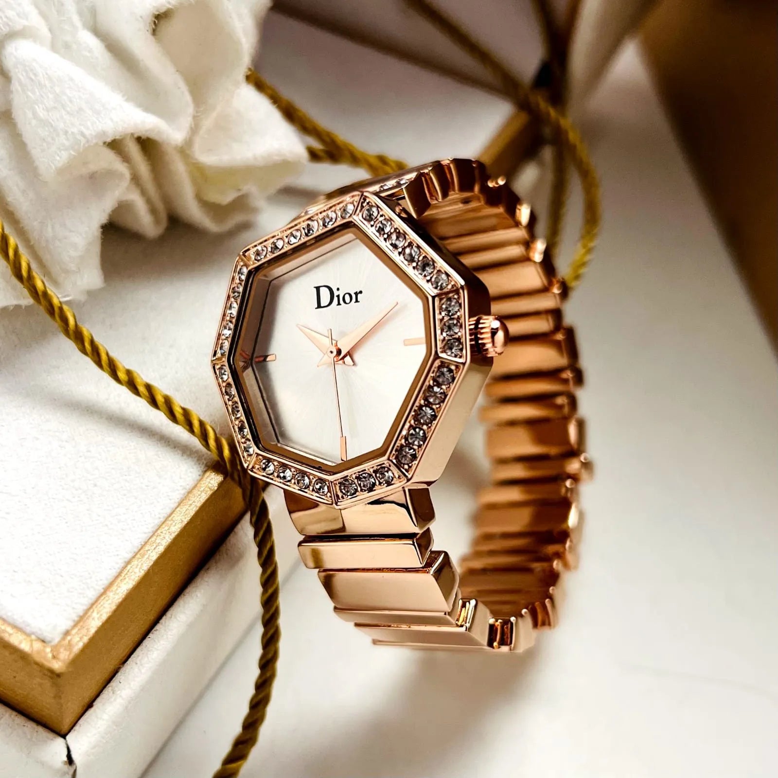 GEM DIOR Rosegold & White